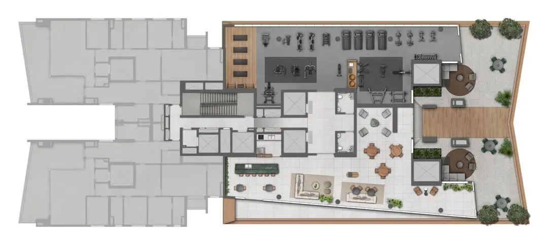 Planta Pavimento 36° Andar Lindenberg Nações Unidas